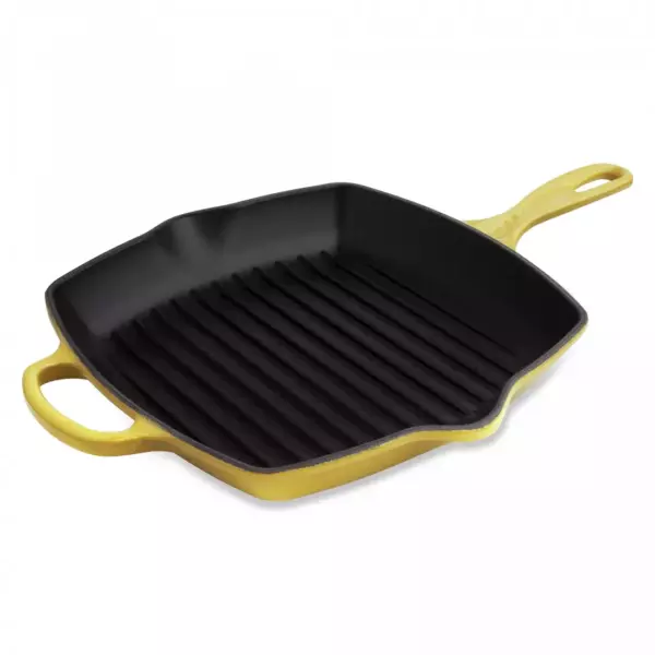 Чугунная сковорода-гриль Le Creuset, 26 см, Желтая