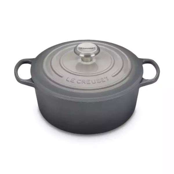 Чугунная кастрюля Le Creuset, Серый